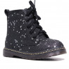 Botins Bubble Kids negres amb estrelles platejades