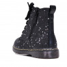 Botins Bubble Kids negres amb estrelles platejades