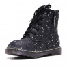 Botins Bubble Kids negres amb estrelles platejades