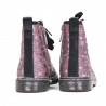 Botines Bubble Kids rosas con estrellas plateadas