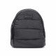 Complementos STAY mochila negra acolchada con doble bolsillo - Querol online