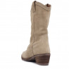 Botas planas Redlove ivy beige glaro tipo campera de piel