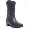 Botas planas Redlove ivy negras tipo campera de piel
