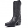 Botas planas Redlove ivy negras tipo campera de piel