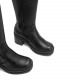 BOTAS DE TACÓN NEGRO CON CREMALLERA RIVA PORRONET - Querol online