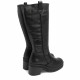 BOTAS DE TACÓN NEGRO CON CREMALLERA RIVA PORRONET - Querol online