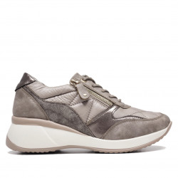 Sabatilles Querol taupes encoixinaments amb cremallera lateral - Querol online