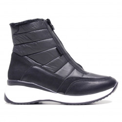 Sabatilles altes Querol negres embuatats conc remallera frontal - Querol online