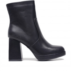 Botins de taló Chika 10 model new palm negres amb cremallera - Querol online