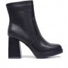 Botins de taló Chika 10 model new palm negres amb cremallera
