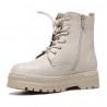 Botines Bubble Kids beige motera con cordones