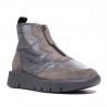 Zapatillas altas Weekend kolding de serraje y tejido en color gris