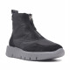 Zapatillas altas Weekend kolding de serraje y tejido en color negro - Querol online