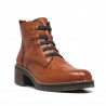 Botins de taló Suite009 marrons de pell amb cordons elàstics