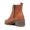 Botins de taló Suite009 marrons de pell amb cordons elàstics