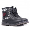 Botins Bubble Kids negres wow amb cor