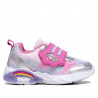 Zapatillas deporte Bubble Kids plateadas con luces en las nubes y unicornios