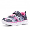 Zapatillas deporte Bubble Kids negras con corazones y luces