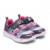 Zapatillas deporte Bubble Kids negras con corazones y luces