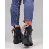 Botins plans Redlove daisy negres de pell amb butxaca