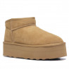 Botins plans BB Up marrons mini amb plataforma