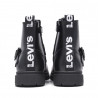 Botines Levi's negros shera con cordones y hebilla frontal