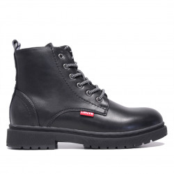 Botins Levi's amb cordons blancs i negres i detalls vermells - Querol online