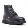 Botines Levi's con cordones blancos y negros y detalles en rojo
