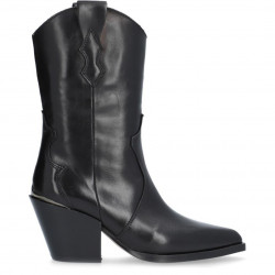 Botas tacón Alpe becerro negro de piel