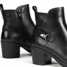 Botins de taló Fluchos negres de pell nydia