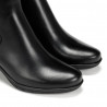 Botins de taló Fluchos negres de pell nydia