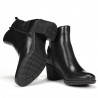 Botines tacón Fluchos negros de piel nydia