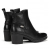 Botins de taló Fluchos negres de pell nydia