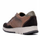 Sabates sport Lobo marrons de pell amb detalls negres torri - Querol online