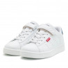 Zapatillas deporte Levi's avenue blancas con detalle azul con velcro