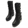 Botas planas Mustang 53539 doris high negras