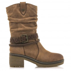 Botes planes Mustang 53539 doris high marrons - Querol online