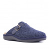 Zapatillas casa SALVI azules con hebilla lateral para hombre