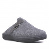 Zapatillas casa SALVI grises con hebilla lateral para hombre