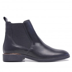 Botines planos Redlove vivienne negros de piel - Querol online