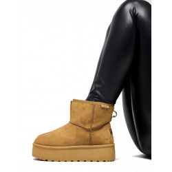 Botes australianes alts amb plataforma alta marrons - Querol online