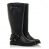 Botas planas Mustang 59563 bruna estilo biker