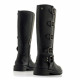 Botas planas Mustang 59562 bruna estilo biker con hebillas - Querol online