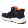 Botines Xti 150556 azul con detalles marrones y naranjas
