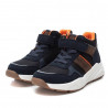 Botins Xti 150556 blau amb detalls marrons i taronjes
