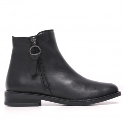 Botins plans Redlove clementine negres de pell amb cremallera - Querol online