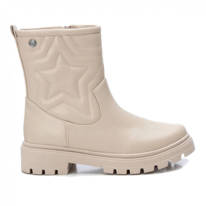 Botines Xti 150496 beige con grabado de estrella - Querol online