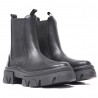 Botines plataforma Corina negras tipo chelsea pero con suela track gruesa