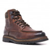 Botins Zen marrons de pell encerats