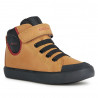 Botines Geox gisli amarillos y negros con cierre elástico y velcro